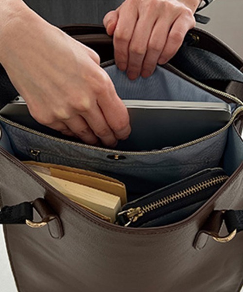 ROOTOTE（ルートート）の「LT.セオルー.ビジィｰC（バックパック/リュック・レディース・ブラック系その他/ブラウン/ブラック・FREE）」の9枚目の写真