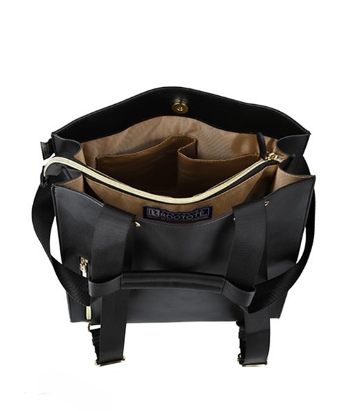 ROOTOTE（ルートート）の「LT.セオルー.ビジィｰC（バックパック/リュック・レディース・ブラック系その他/ブラウン/ブラック・FREE）」の10枚目の写真