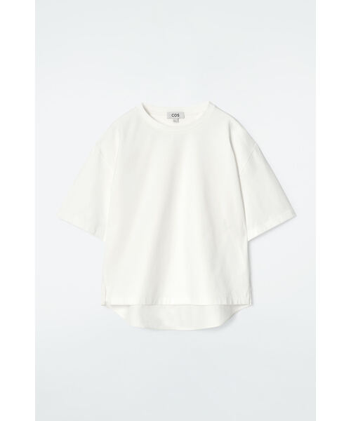 COS（コス）の「コントラストパネルTシャツ（Tシャツ/カットソー・レディース・ライトブルー/オフホワイト・M/S/XS/L）」の13枚目の写真