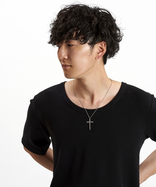 NO ID.（ノーアイディ）の「【NO ID.】Dot Cross Necklace / ドット クロス ネックレス（ネックレス・メンズ・シルバー・ONE SIZE）」の12枚目の写真