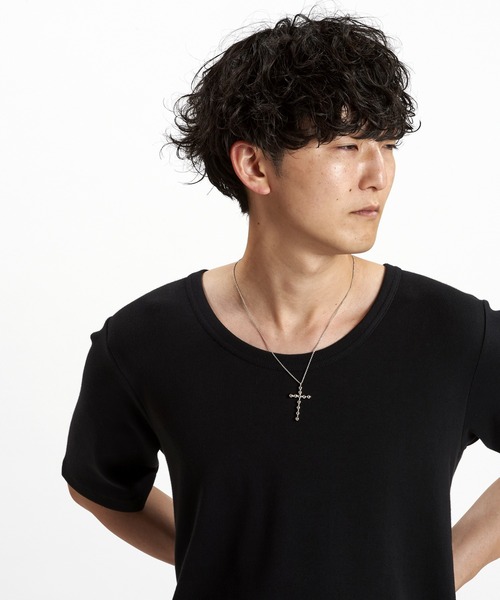 NO ID.（ノーアイディ）の「【NO ID.】Dot Cross Necklace / ドット クロス ネックレス（ネックレス・メンズ・シルバー・ONE SIZE）」の14枚目の写真