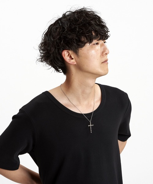 NO ID.（ノーアイディ）の「【NO ID.】Dot Cross Necklace / ドット クロス ネックレス（ネックレス・メンズ・シルバー・ONE SIZE）」の15枚目の写真