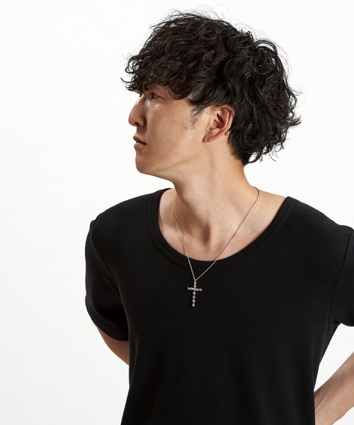 NO ID.（ノーアイディ）の「【NO ID.】Dot Cross Necklace / ドット クロス ネックレス（ネックレス・メンズ・シルバー・ONE SIZE）」の16枚目の写真