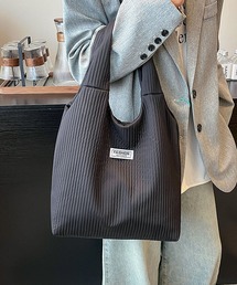 リブニットライクトートバッグ