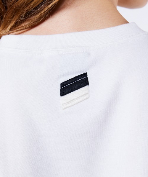 筆記体DSロゴ刺繍Tシャツ（Tシャツ/カットソー）｜DOUBLE