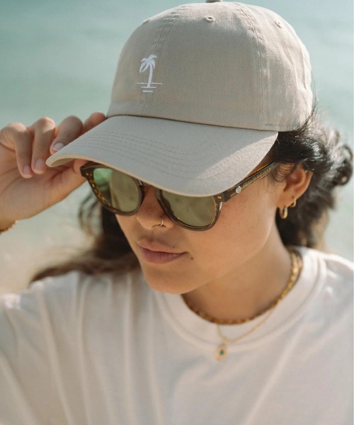 URBAN ISLAND SOCIETY(アーバンアイランドソサエティ)の「【URBAN ISLAND SOCIETY/アーバンアイランドソサエティ】UIS PALM CAP/パームツリーキャップ(キャップ・メンズ・ライトブルー/ベージュ/インディゴブルー/ホワイト・FREE)」の1枚目の写真