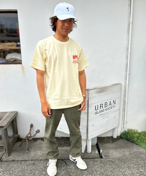 URBAN ISLAND SOCIETY(アーバンアイランドソサエティ)の「【URBAN ISLAND SOCIETY/アーバンアイランドソサエティ】UIS PALM CAP/パームツリーキャップ(キャップ・メンズ・ライトブルー/ベージュ/インディゴブルー/ホワイト・FREE)」の2枚目の写真
