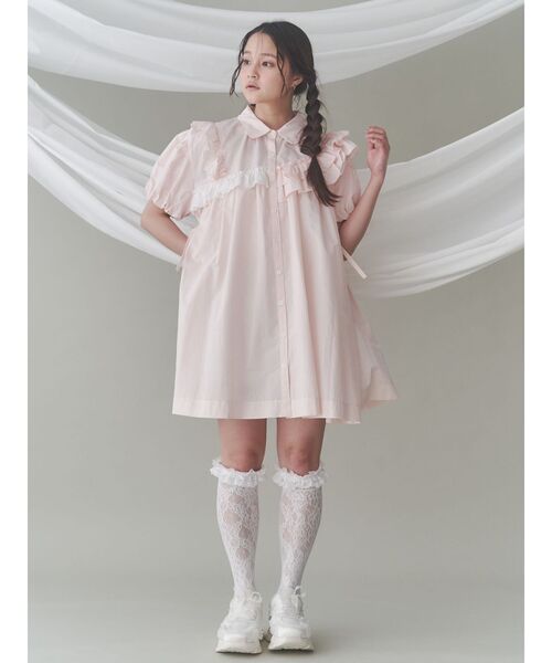 セール】stripe frillfrill ワンピース（ワンピース）｜merry