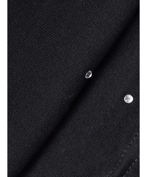 jouetie（ジュエティ）の「ラインストーンロゴTシャツ（Tシャツ/カットソー・レディース・ブラック/オフホワイト・MEDIUM）」の5枚目の写真