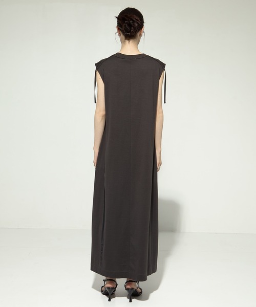 CINOH チノ　ワンピース　レイヤードスリーブ　ドレス CINOH/チノ】別注 GATHERED SLEEVE DRESS/ギャザースリーブ