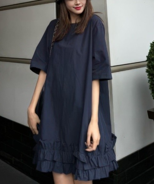 ★boohoo★ EMBROIDERED フリル ヘム マキシ ワンピース セール】フリルヘムワンピース（ワンピース）｜MONO8（モノハチ