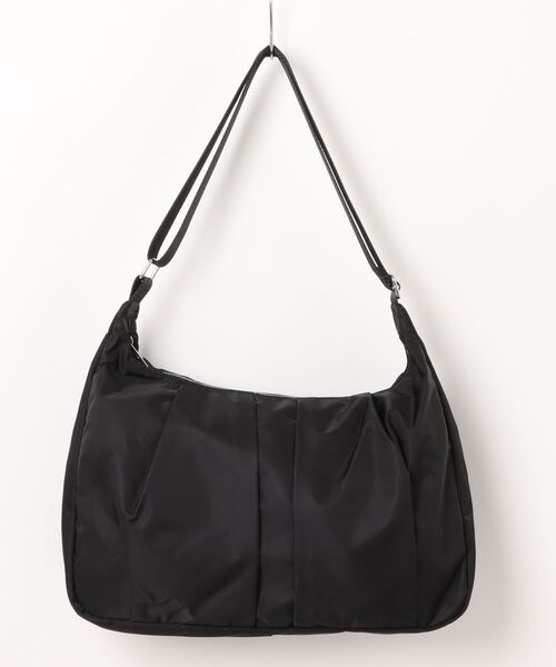 PAGEBOY(ページボーイ)の「タックショルダーBAG(ショルダーバッグ・レディース・パープル/チャコールグレー/ブラック・FREE)」の1枚目の写真