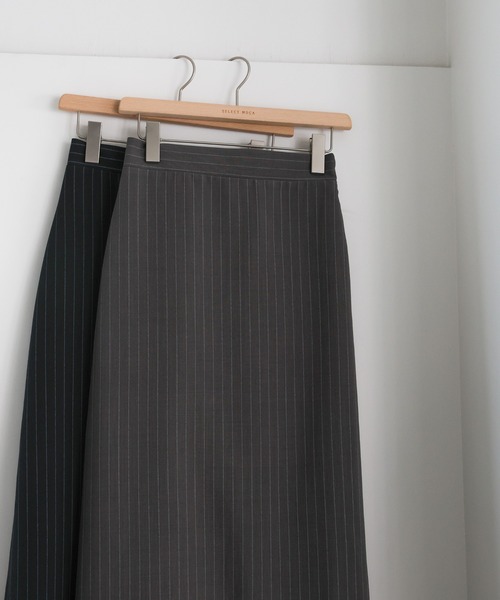 select MOCA（セレクトモカ）の「ピンストライプロングスカート（スカート・レディース・ネイビー/グレー・LARGE/MEDIUM）」の16枚目の写真