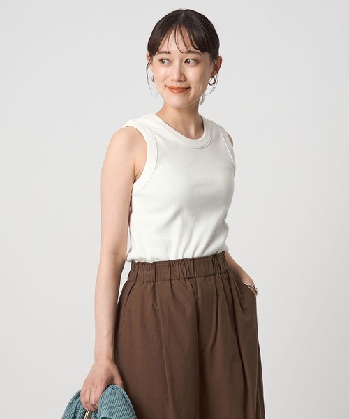 ≪Cider≫\tクロップタンクトップ・ワイドレッグパンツ ワイドレッグ サイドラップ ハイライズクロップパンツ
