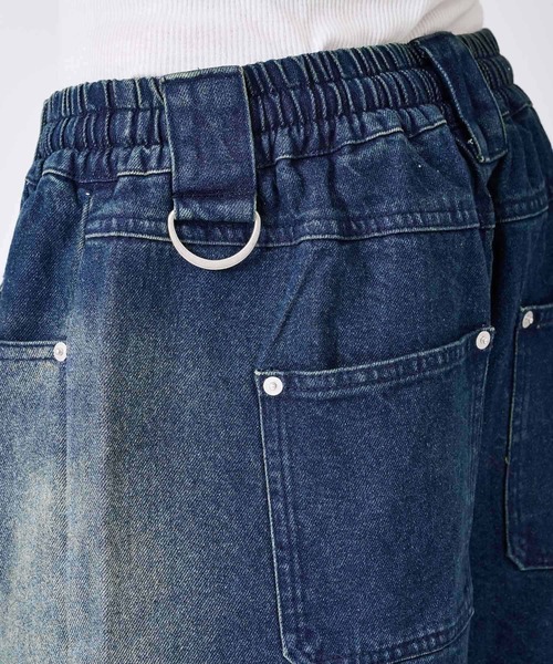 RE730(アールイーセブンサーティー)の「デニムカーゴショートパンツ(デニムパンツ・メンズ・ブラック/ネイビー・MEDIUM/LARGE)」の13枚目の写真