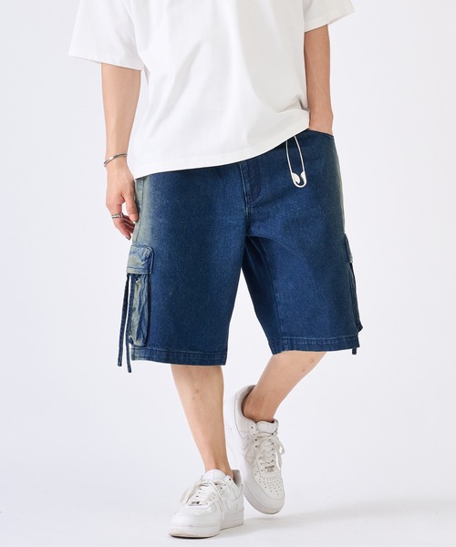 A VONTADE デニム カーゴ ショートパンツ インディゴ 日本製 A VONTADE デニム カーゴ ショートパンツ インディゴ 日本製