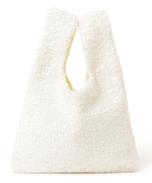 Ray BEAMS（レイビームス）の「スパンコール バッグ（トートバッグ・レディース・ブラック/ホワイト/ピンク/ブラウン・ONE SIZE）」の2枚目の写真