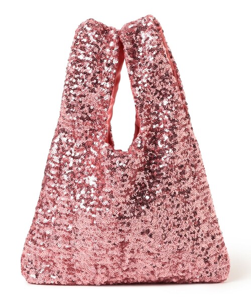 Ray BEAMS（レイビームス）の「スパンコール バッグ（トートバッグ・レディース・ブラック/ホワイト/ピンク/ブラウン・ONE SIZE）」の13枚目の写真