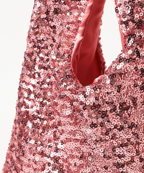 Ray BEAMS（レイビームス）の「スパンコール バッグ（トートバッグ・レディース・ブラック/ホワイト/ピンク/ブラウン・ONE SIZE）」の17枚目の写真