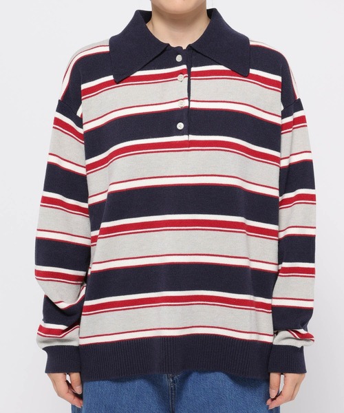 ラガーニットプルオーバーLS 581147（ニット/セーター