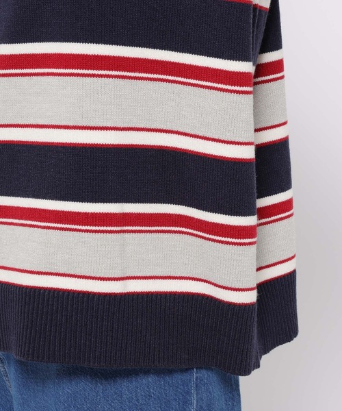 LOWRYS FARM（ローリーズファーム）の「ラガーニットプルオーバーＬＳ　581147（ニット/セーター・レディース・ブラウン/ネイビー・FREE）」の16枚目の写真