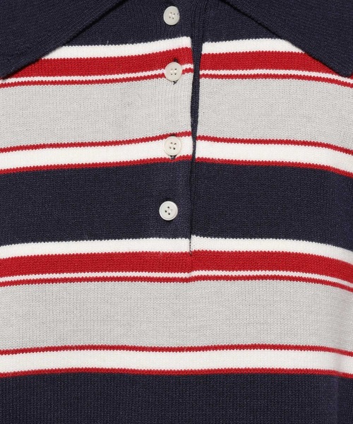 LOWRYS FARM（ローリーズファーム）の「ラガーニットプルオーバーＬＳ　581147（ニット/セーター・レディース・ブラウン/ネイビー・FREE）」の17枚目の写真