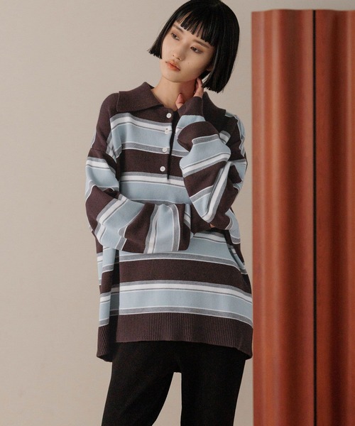 ラガーニットプルオーバーLS 581147（ニット/セーター