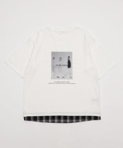 BROWNY（ブラウニー）の「BROWNY/チェックドッキングT（Tシャツ/カットソー・メンズ・ブラック/ホワイト・LARGE/MEDIUM）」の22枚目の写真