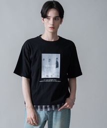 BROWNY/チェックドッキングT