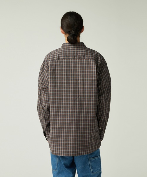Snow Peak(スノーピーク)の「Snow Peak / Organic Cotton Ombre Check Shirt オーガニックコットン オンブレチェックシャツ(シャツ/ブラウス・メンズ・ブラウン/ブルー・1/S/M/L/XL)」の14枚目の写真