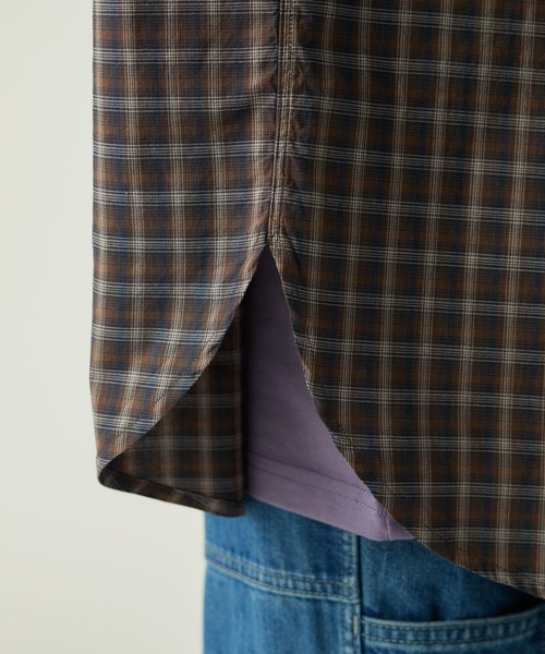 Snow Peak(スノーピーク)の「Snow Peak / Organic Cotton Ombre Check Shirt オーガニックコットン オンブレチェックシャツ(シャツ/ブラウス・メンズ・ブラウン/ブルー・1/S/M/L/XL)」の11枚目の写真