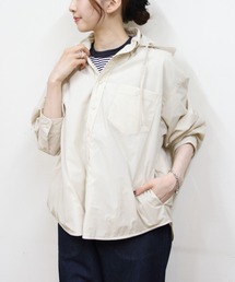 GYMPHLEX | Gymphlex/ジムフレックス ボタンダウンフーデッドロングスリーブシャツ B.D. HOODED LONG SLEEVE SHIRT GY-B0412 DNT(その他アウター)