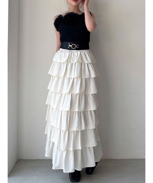 オーバーラップフリルスカート（スカート）｜RESEXXY（リゼクシー）の