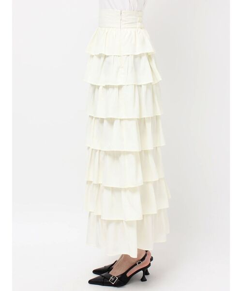 RESEXXY（リゼクシー）の「オーバーラップフリルスカート（スカート・レディース・イエロー/チャコールグレー/アイボリー・FREE）」の19枚目の写真