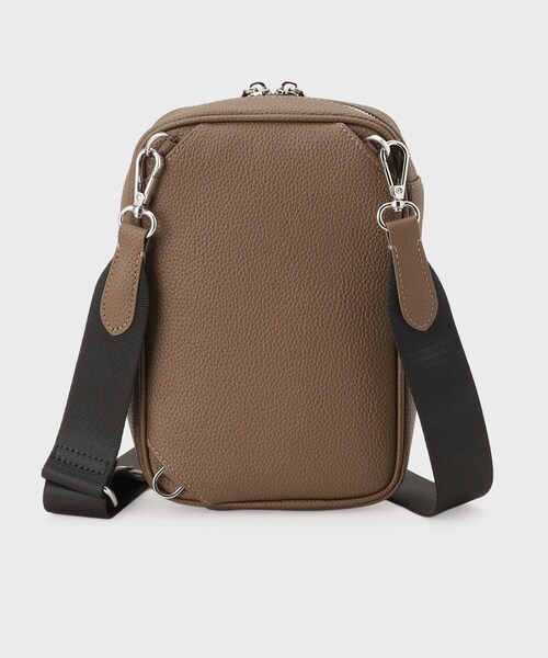 TAKEO KIKUCHI(タケオキクチ)の「マイクロファイバークロスボディバッグ(ボディバッグ/ウエストポーチ・メンズ・ブラウン系その他/ブラック/ベージュ・00)」の6枚目の写真