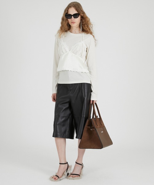 PRANK PROJECT(プランクプロジェクト)の「ランジェリーコンビトップ / Lingerie Combi Top(その他トップス・レディース・ホワイト/グレー/マルチ・FREE)」の4枚目の写真