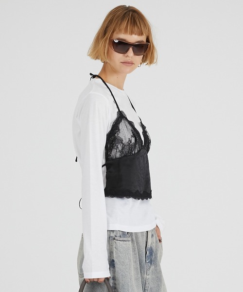 PRANK PROJECT(プランクプロジェクト)の「ランジェリーコンビトップ / Lingerie Combi Top(その他トップス・レディース・ホワイト/グレー/マルチ・FREE)」の15枚目の写真