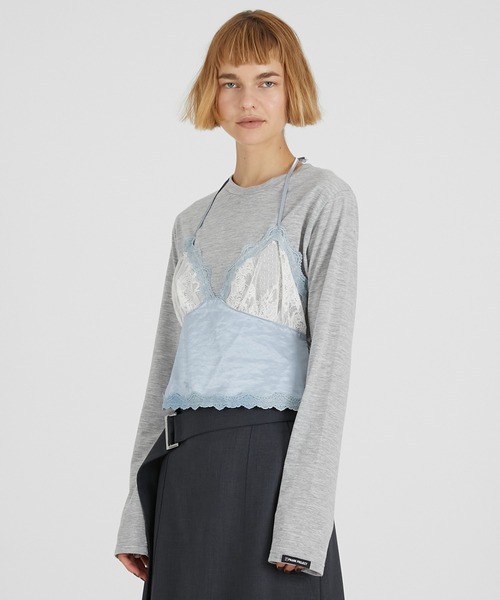 PRANK PROJECT(プランクプロジェクト)の「ランジェリーコンビトップ / Lingerie Combi Top(その他トップス・レディース・ホワイト/グレー/マルチ・FREE)」の16枚目の写真