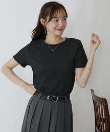 ジャガード」に該当するTシャツ/カットソー（ブラック/黒色系