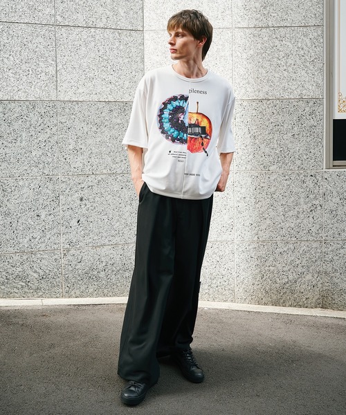 SHAREEF(シャリーフ)の「【SHAREEF】APPLE×TALTE TEE(Tシャツ/カットソー・メンズ・ブラック/ホワイト・1/2)」の3枚目の写真
