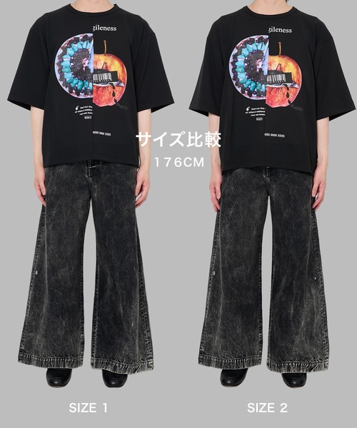 SHAREEF(シャリーフ)の「【SHAREEF】APPLE×TALTE TEE(Tシャツ/カットソー・メンズ・ブラック/ホワイト・1/2)」の11枚目の写真
