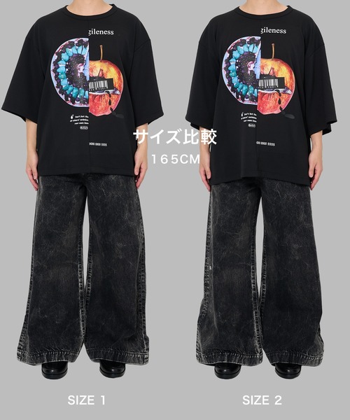 SHAREEF(シャリーフ)の「【SHAREEF】APPLE×TALTE TEE(Tシャツ/カットソー・メンズ・ブラック/ホワイト・1/2)」の12枚目の写真