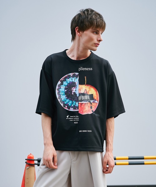 SHAREEF(シャリーフ)の「【SHAREEF】APPLE×TALTE TEE(Tシャツ/カットソー・メンズ・ブラック/ホワイト・1/2)」の10枚目の写真