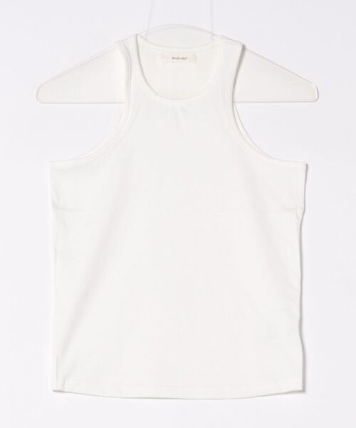 Knuth Marf（クヌースマーフ）の「Knuth Marf 2piece layered logo tank top（タンクトップ・レディース・オフホワイト/ブラック・FREE）」の4枚目の写真