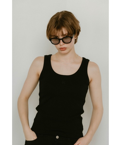 Knuth Marf（クヌースマーフ）の「Knuth Marf 2piece layered logo tank top（タンクトップ・レディース・オフホワイト/ブラック・FREE）」の16枚目の写真