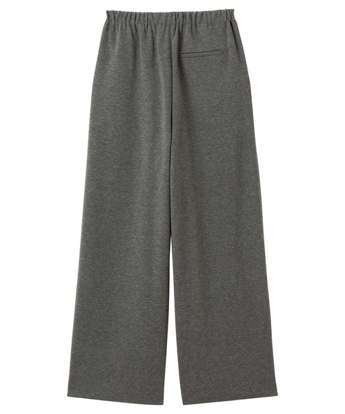 GeeRA（ジーラ）の「【S-XLサイズ展開】リラクシーな穿き心地！キレイ見えピンタックワイドパンツ（スウェットパンツ・レディース・チャコール/ブラック・SMALL/MEDIUM/LARGE/X-LARGE）」の3枚目の写真