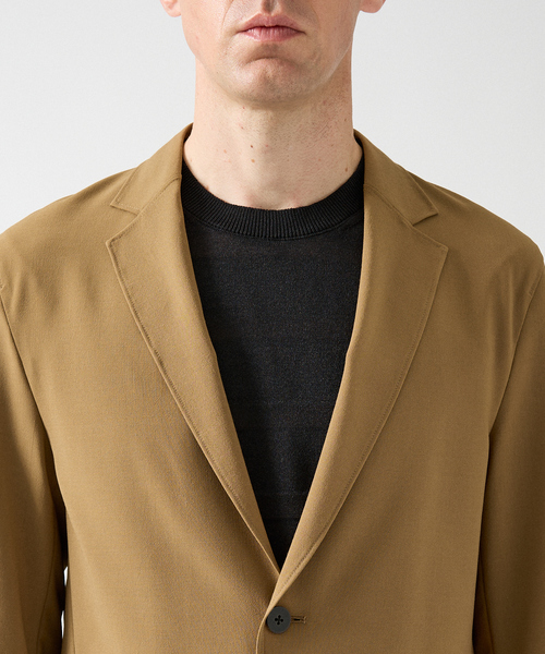 DESIGNWORKS（デザインワークス）の「【セットアップ対応】ハイパーストレッチ エリミネート ジャケット / 防シワ / ウォッシャブル（テーラードジャケット・メンズ・ネイビー/キャメル・44/46/48/50）」の3枚目の写真