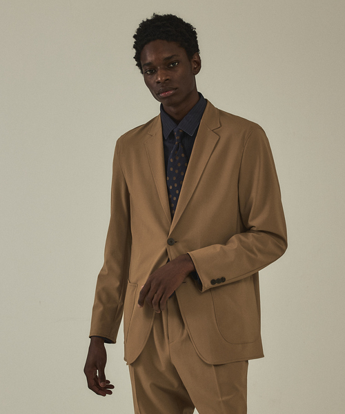 DESIGNWORKS（デザインワークス）の「【セットアップ対応】ハイパーストレッチ エリミネート ジャケット / 防シワ / ウォッシャブル（テーラードジャケット・メンズ・ネイビー/キャメル・44/46/48/50）」の12枚目の写真