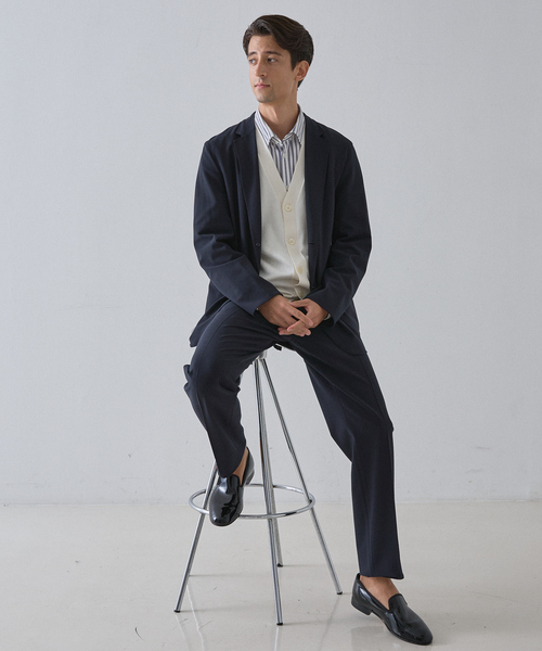 DESIGNWORKS（デザインワークス）の「【セットアップ対応】ハイパーストレッチ エリミネート ジャケット / 防シワ / ウォッシャブル（テーラードジャケット・メンズ・ネイビー/キャメル・44/46/48/50）」の16枚目の写真