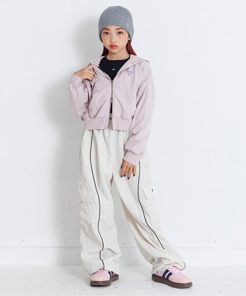 algy(アルジー)の「ダブルジップグランジパーカー(パーカー・キッズ・グレー/チャコール/ピンク・MEDIUM/SMALL/X-SMALL/XX-SMALL)」の21枚目の写真